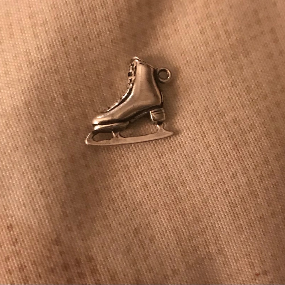 Sterling Silver Ice Skate Charm